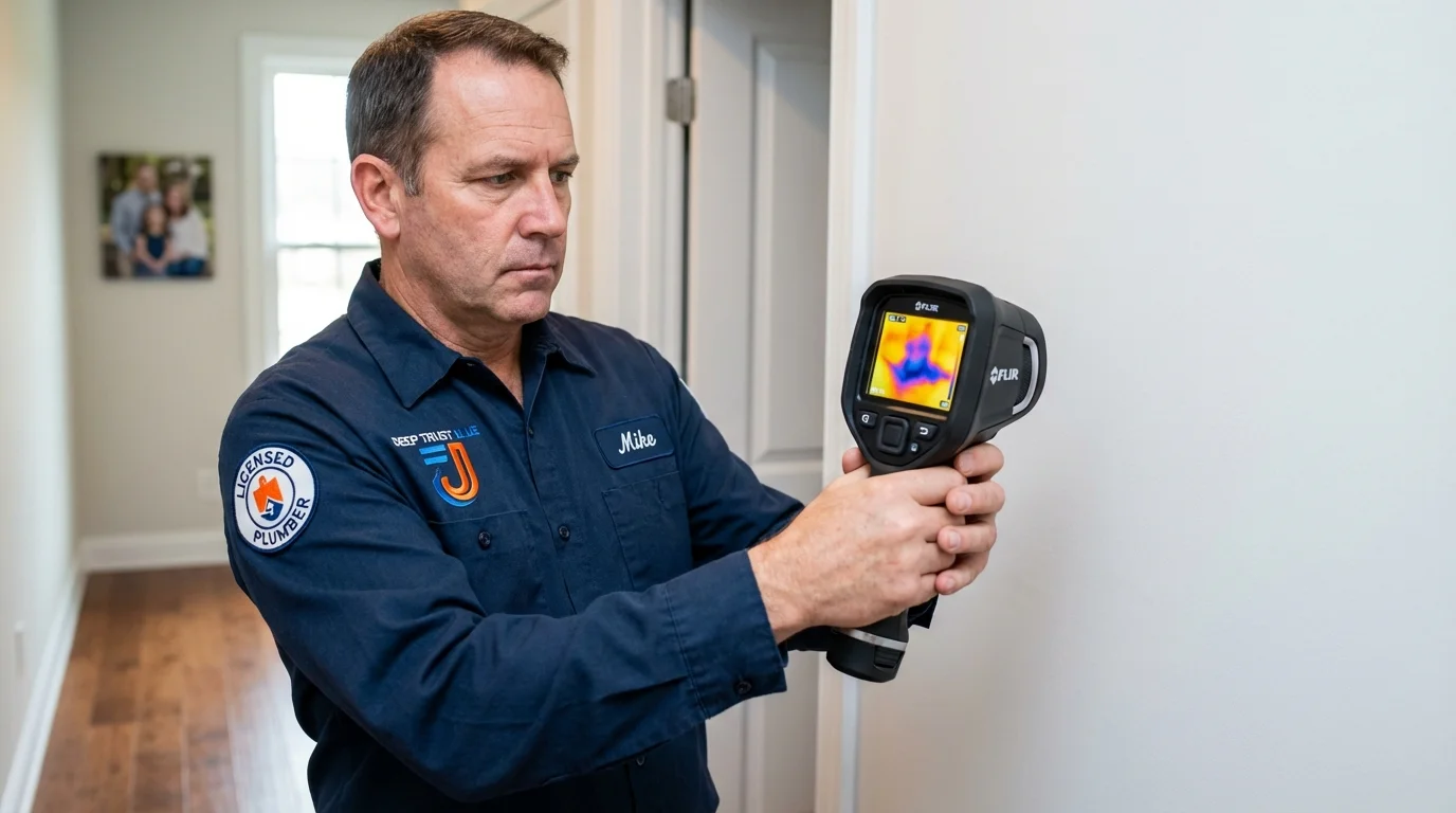 Thermal imaging leak detection by Johns Plumbing LLC in Brownsboro